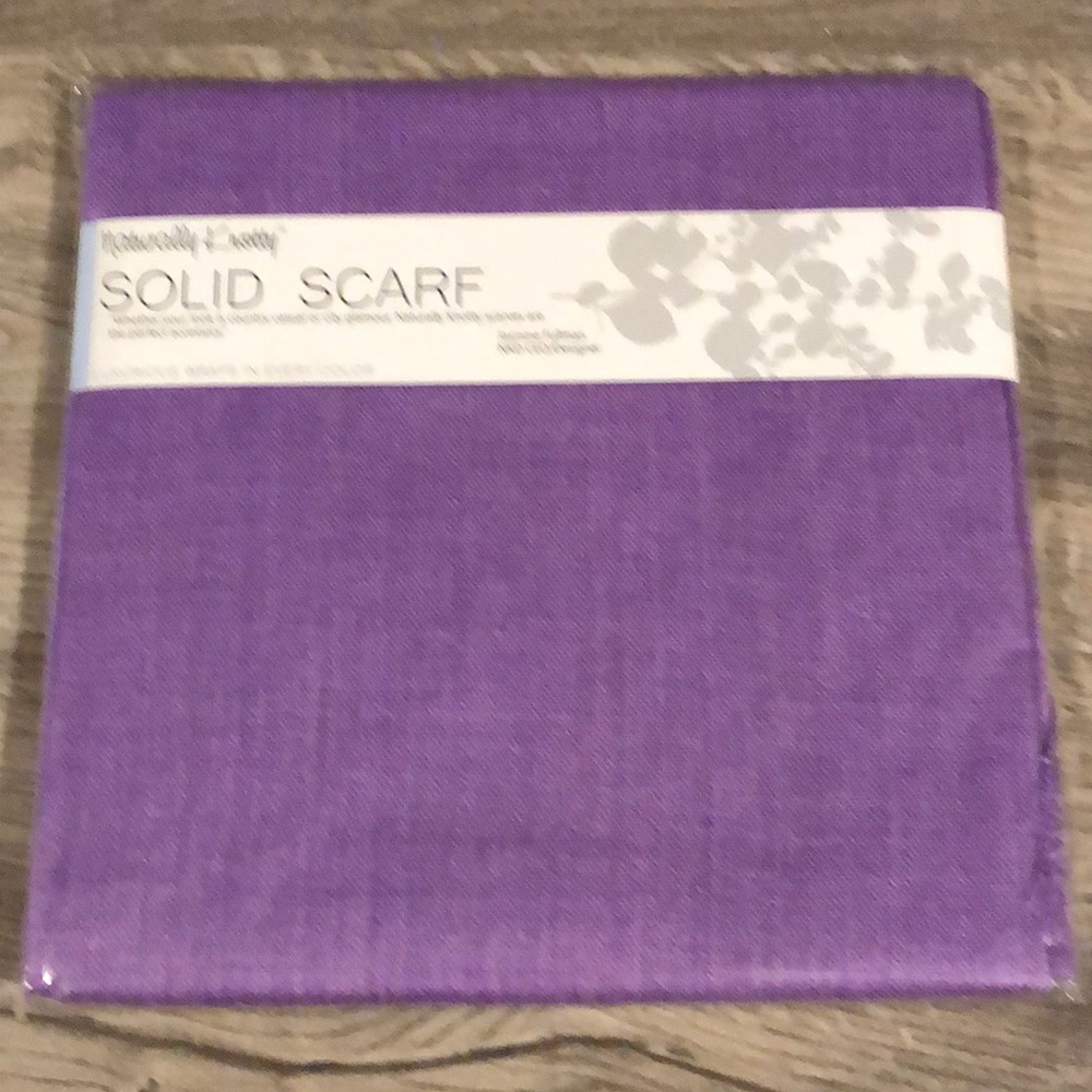 Naturally Knotty Solid Scarf Amethyst Orchid